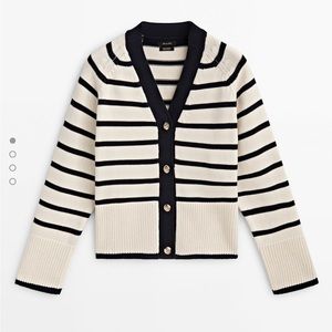 Massimo Dutti Striped Cardigan